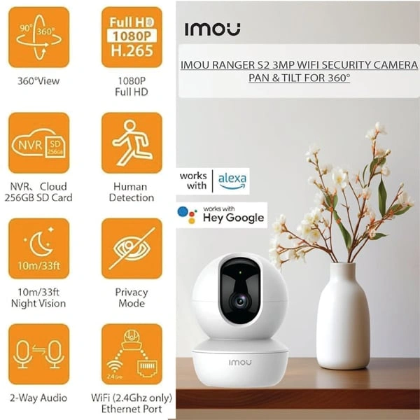 Imou Ranger S2 3MP WiFi Security Camera