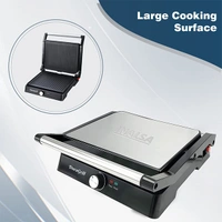 Inalsa Dura Grill 2200W Sandwich Maker/Contact Grill with Temperature Controller & LED indicator - Ivory Gold, Twinkling Grey
