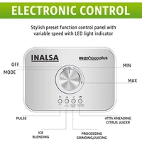 Inalsa Food Processor Professional With Mixer Grinder INOX 1000 Plus - Ivory Gold, Twinkling Grey