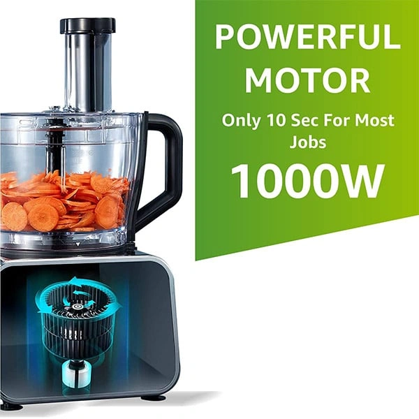 Inalsa Food Processor Professional With Mixer Grinder INOX 1000 Plus - Ivory Gold, Twinkling Grey