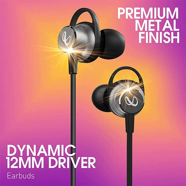 Infinity Glide N200 In Ear Wireless Earphones with Mic - Red - Red