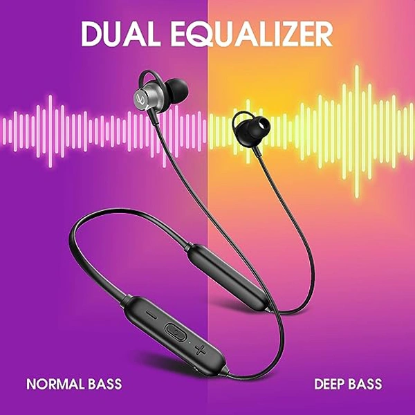 Infinity - JBL Tranz N400 in-Ear Neckbands with 36 Hr Playtime - Black/Red - Black/Red
