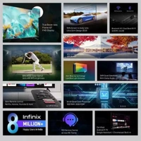 Infinix X3 108 cm (43 inch) Full HD LED Smart Android TV (43X3) - Blue, White