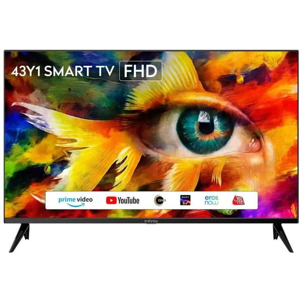 Infinix Y1 109 cm (43 inch) Full HD LED Smart Linux TV (43Y1) - Black