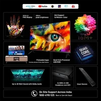 Infinix Y1 109 cm (43 inch) Full HD LED Smart Linux TV (43Y1) - Black