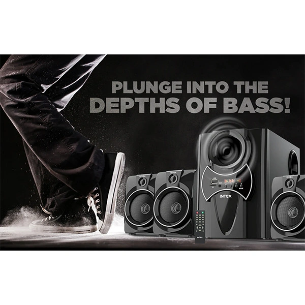 Intex 2650 Pro FMUB 4.1 CH Multimedia Speaker (70W)