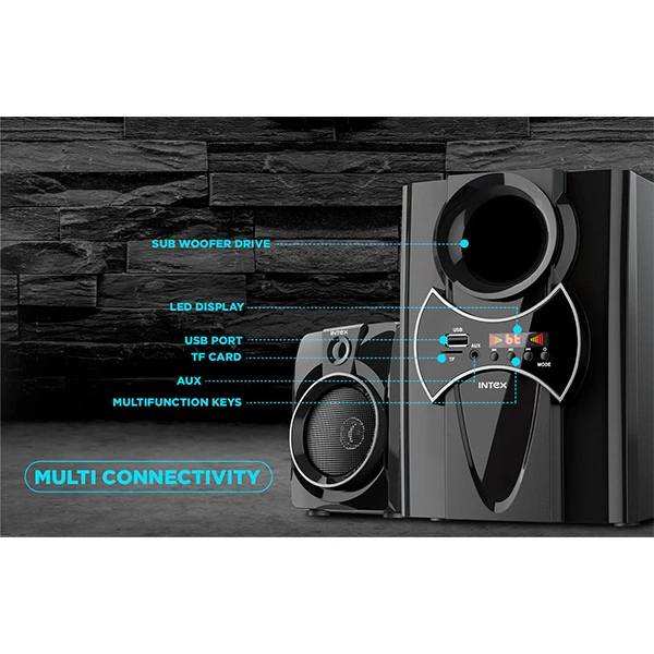 Intex 2650 Pro FMUB 4.1 CH Multimedia Speaker (70W)