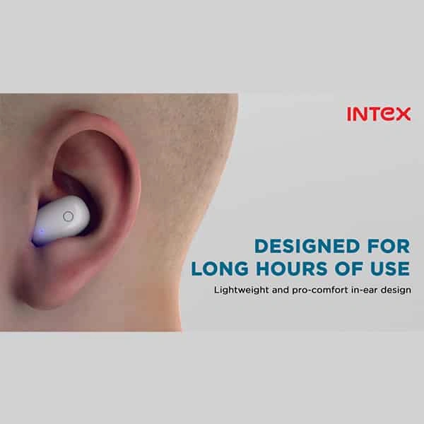 Intex Air Studs Flair True Wireless Earbuds (Black) - black ,white, New