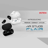 Intex Air Studs Flair True Wireless Earbuds (Black) - black ,white, New
