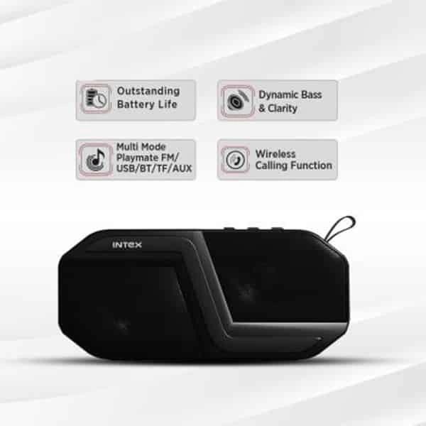 Intex Beast 801 10 W Bluetooth Speaker - Black - Black, New