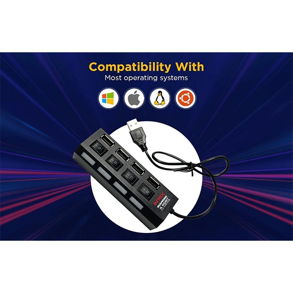 Intex DIAMOND 4 Port 2.0 USB Hub