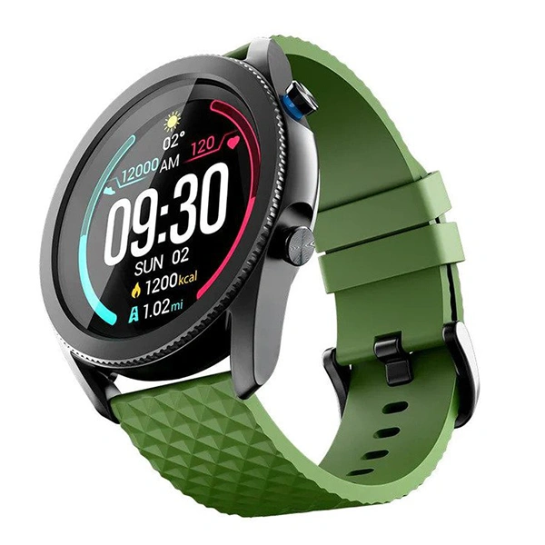 Intex FitRist Active Smart calling SpO2 Watch - Military Green - Military Green
