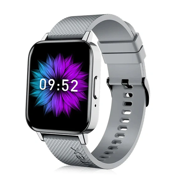 Intex FitRist Vogue Smart Watch with Dual Pairing BT Calling Feature - Titanium Silver - Titanium Silver