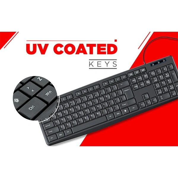 Intex Genie(IT-KB332) Wired Combo Mouse And Keyboard
