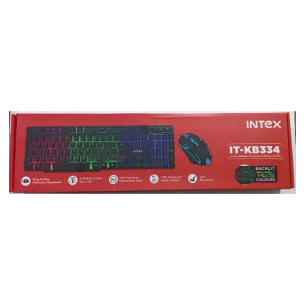 Intex IT-KB334 Wired USB Gaming Keyboard & Mouse Combo