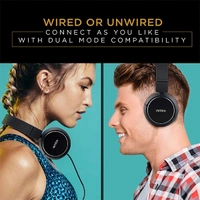 Intex Roar 201 Wireless Headphone Bluetooth Headset - Black, New