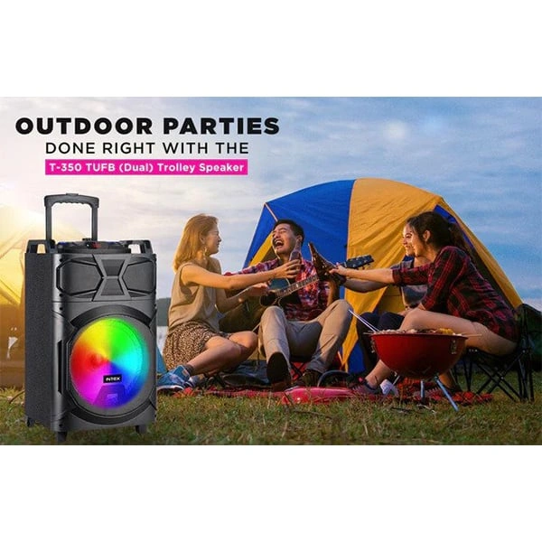 Intex T-350 TUFB (Dual) 60W v5.1 Trolley Speaker