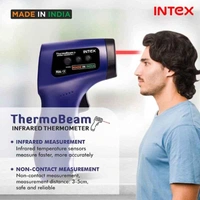 Intex Thermo Beam Infrared Thermometer with Advance Laser Pointing - Blue
