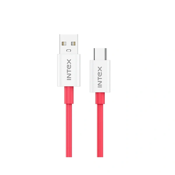 Intex USB Data Cable Speed 30W Type C Red