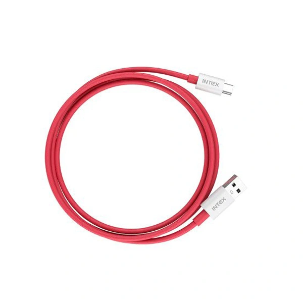 Intex USB Data Cable Speed 30W Type C Red