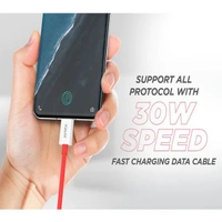 Intex USB Data Cable Speed 30W Type C Red