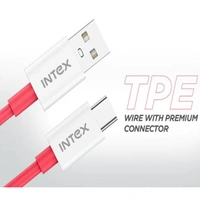 Intex USB Data Cable Speed 30W Type C Red