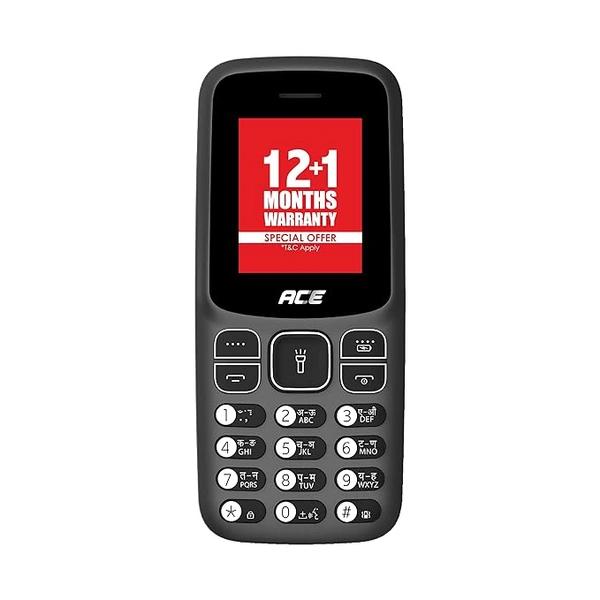 Itel Ace2 Lite Keypad Mobile - Black - Black