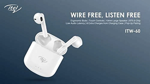 Itel ITW-60 Truly Wireless Bluetooth Earbuds
