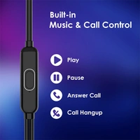 Itel K9 Wired Earphone with in-line Mic - White - White