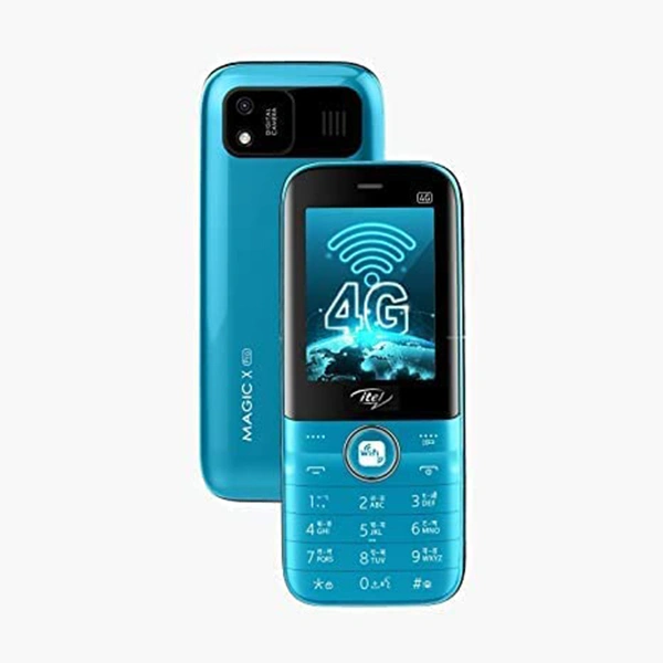Itel Magic X Pro 4G (2500mAh Big Battery, Expandable Storage Upto 64GB) - Blue - Blue