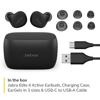 Jabra Elite 4 Active in-Ear Bluetooth Earbuds - Navy - Navy