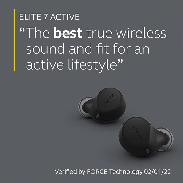 Jabra Elite 7 Active Wireless with ANC Earbuds - Black - Black