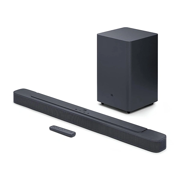 JBL Bar 2.1 Deep Bass (MK2) Soundbar with 6.5” Down-Firing Wireless Subwoofer - Black, Blue, Green