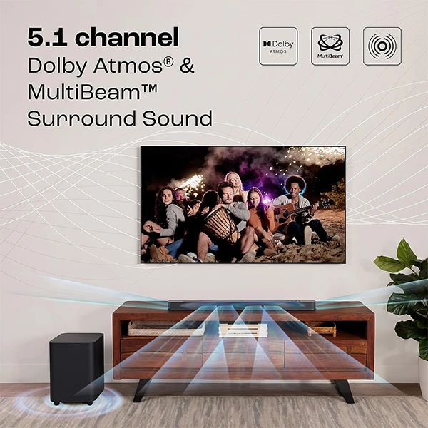 JBL Bar 500 Pro 5.1 Channel Dolby Atmos Soundbar with Wireless Subwoofer - Black, Blue, Green