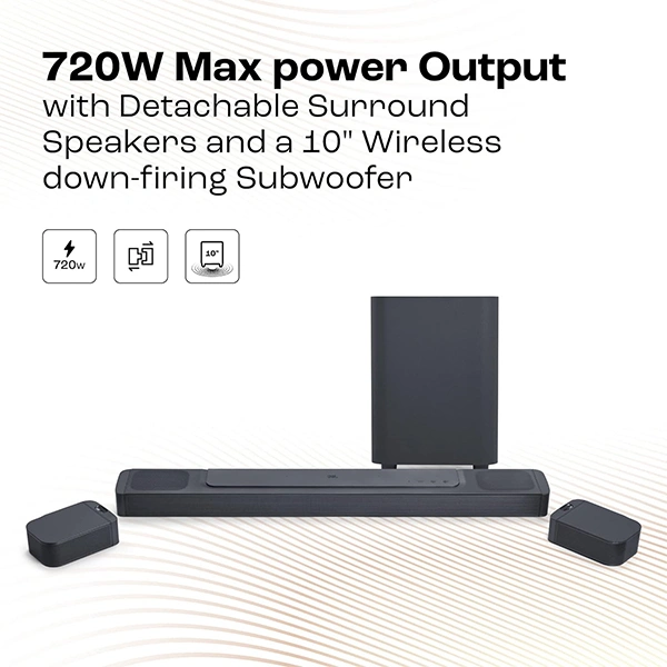 JBL Bar 800 Pro 7.1 (5.1.2) Channel Truly Wireless Soundbar