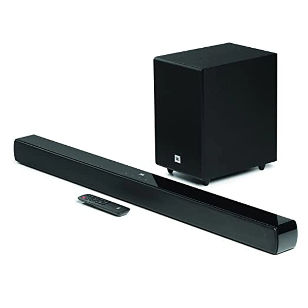 JBL Cinema SB241 2.1 Channel Dolby Digital Soundbar with Wired Subwoofer Home Theatre - Black
