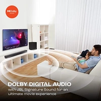 JBL Cinema SB241 2.1 Channel Dolby Digital Soundbar with Wired Subwoofer Home Theatre - Black
