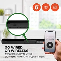JBL Cinema SB241 2.1 Channel Dolby Digital Soundbar with Wired Subwoofer Home Theatre - Black