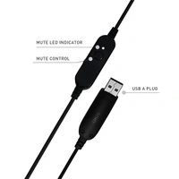 JBL Commercial UH20 USB Headset with Cardioid Microphone for Online Classes, Conference Calls, Video Calls