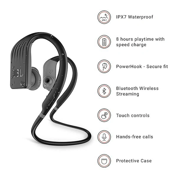 JBL Endurance Jump Bluetooth Wireless In Ear Earphones with Mic - Teal - Teal