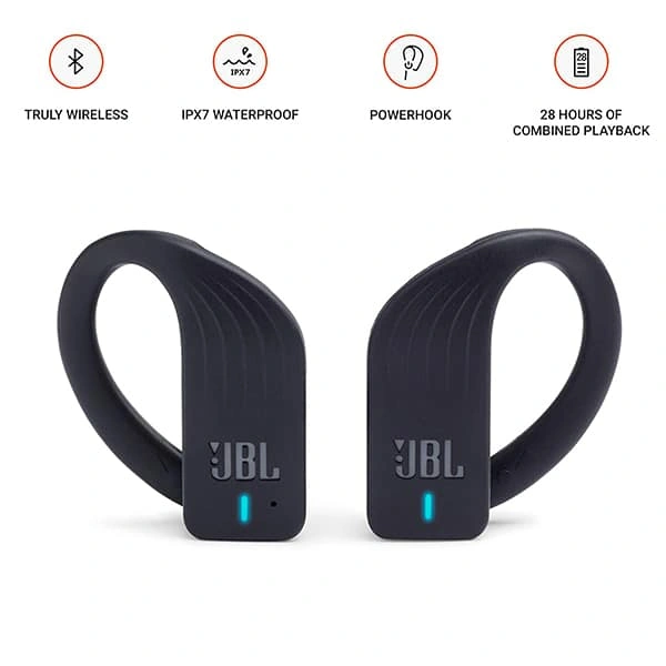 JBL Endurance Peak Bluetooth Truly Earbuds - Red - Red
