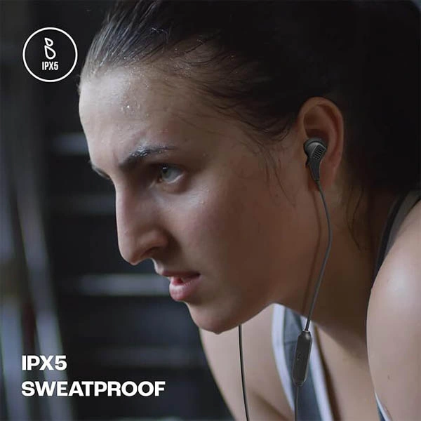 JBL Endurance Run 2 Sports In Ear Wired Earphones with Mic - Blue - Blue