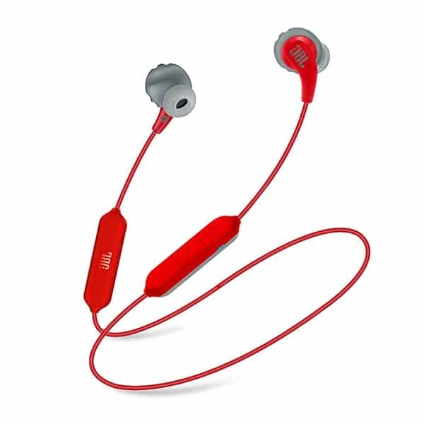 JBL Endurance Run BT Wireless Sport Headphones - Red - Red