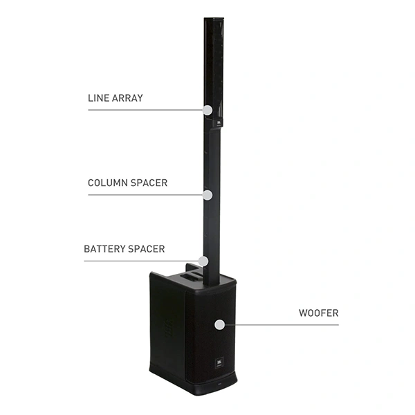 JBL Eon One MKII All-In-One Battery-Powered Column PA with Built-In Mixer and DSP
