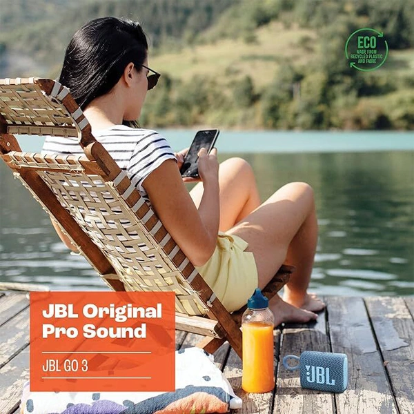 JBL Go 3 Eco Portable Speaker with Bluetooth