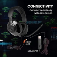 JBL Quantum 300 Wired Headphone with Mic