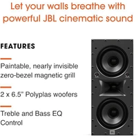 JBL Studio 6 66LCR Dual 6.5" (165mm) 2-way In-Wall Loudspeaker (Each)