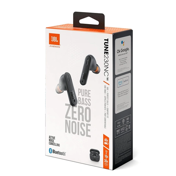 JBL Tune 230NC True Wireless In-Ear Earbuds - White - White