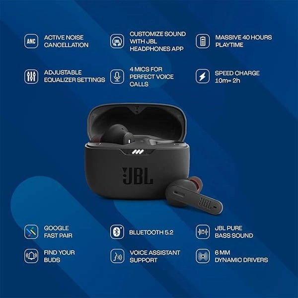 JBL Tune 235NC in Ear Wireless ANC Earbuds
