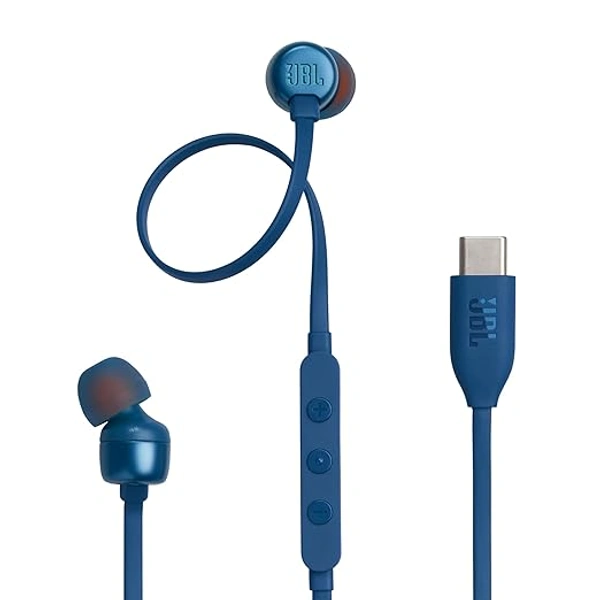 JBL Tune 310C Usb-C In-Ear Earphones - Blue - Blue